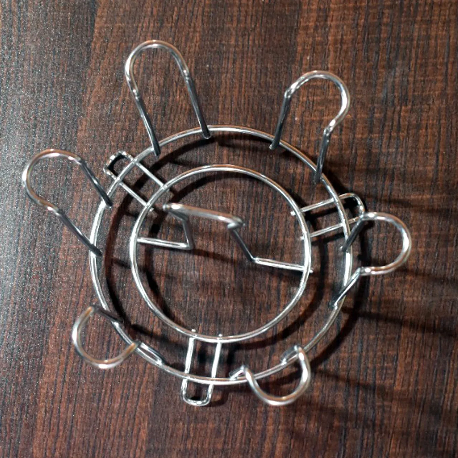 Stainless Steel Glass Stand – Round Kitchen Holder | Storenzo - Detailed Feature View 10