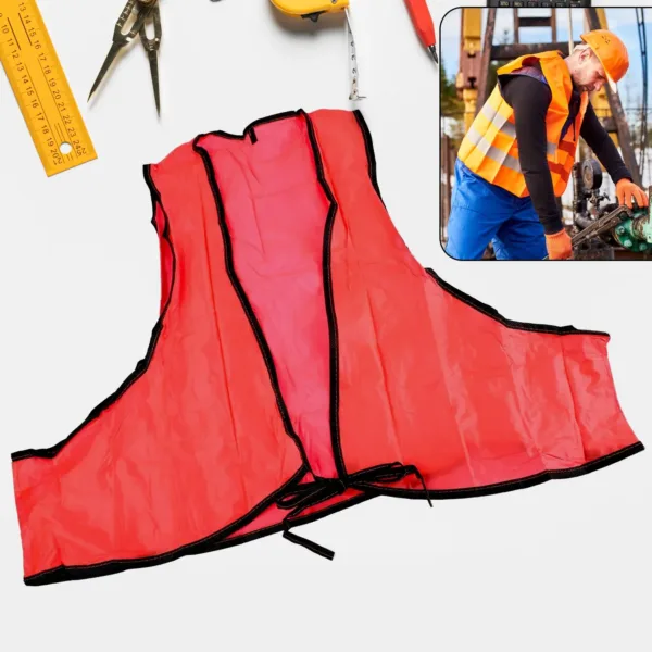 High Visibility Safety Vest – Soft PVC, Tie Closure | FlexArmor