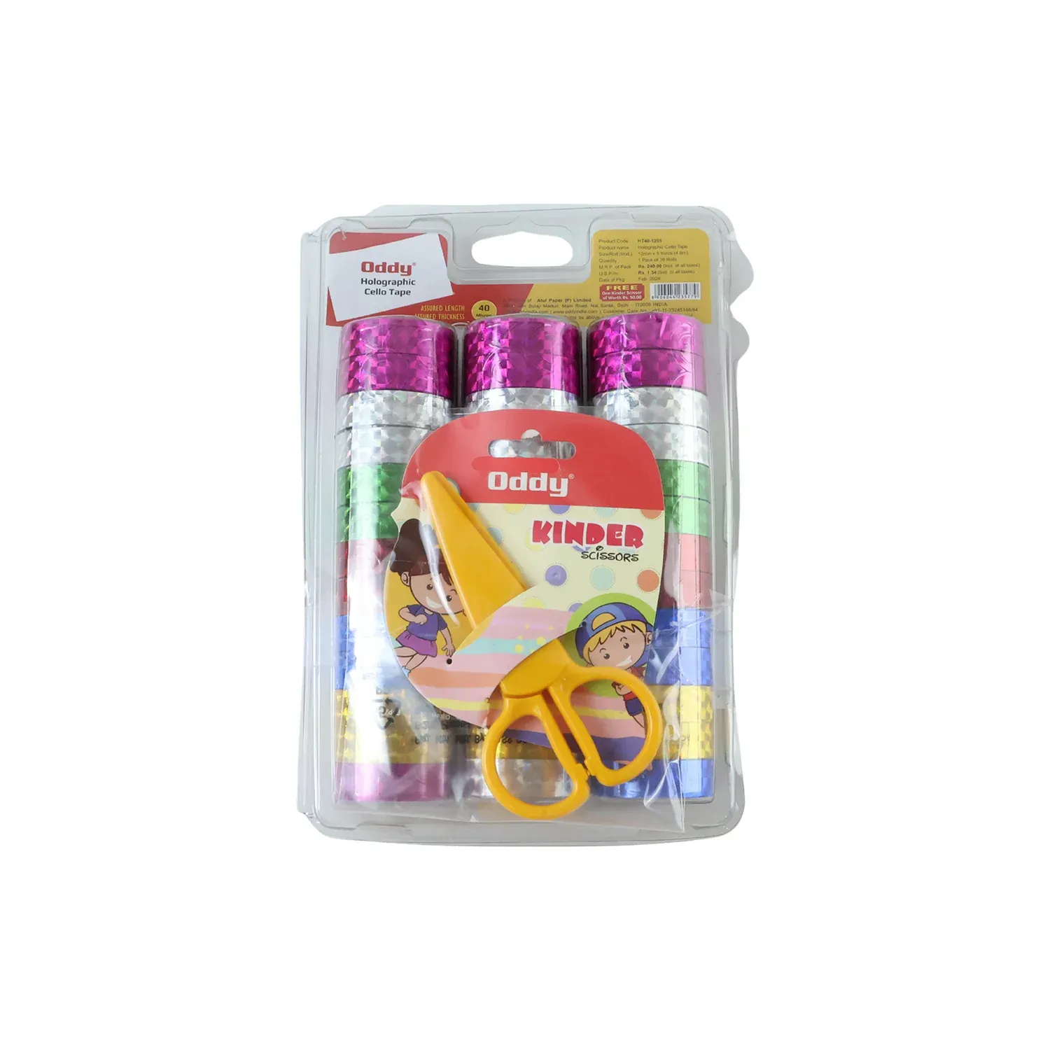 Holographic Decorative Tape Set – Vibrant 39-Roll Creative Kit - Detailed Feature View 4
