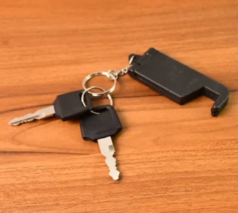 Plastic Keychain Mobile Stand – 2 in 1 Multicolor Phone Holder Set