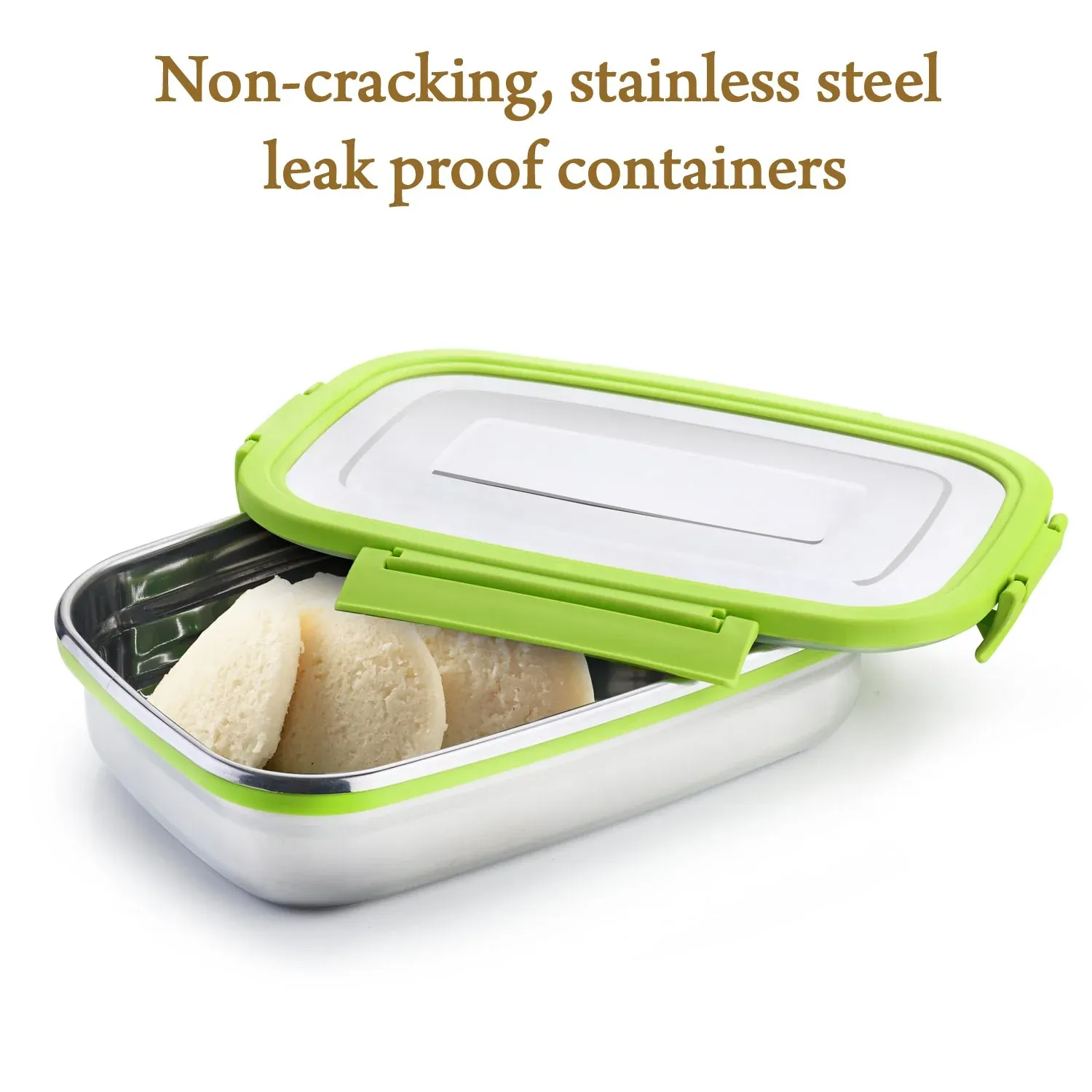 Stainless Steel Lunch Pack – Leak-Proof & Durable | Ganesh - Detailed Feature View 7