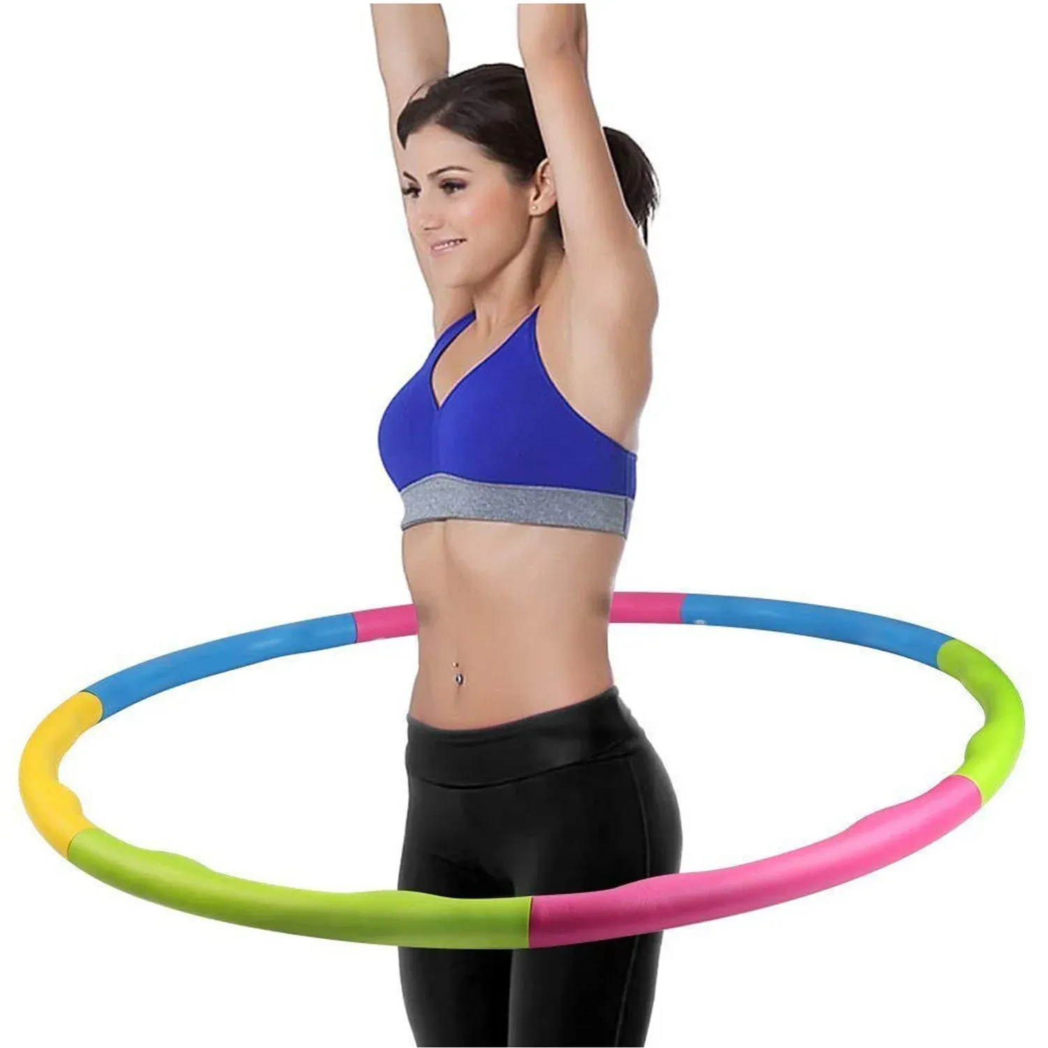 Premium Hula Hoop Exercise Ring – Interlocking, Adjustable Fitness | FitFuzion - Buy Online at Alikart