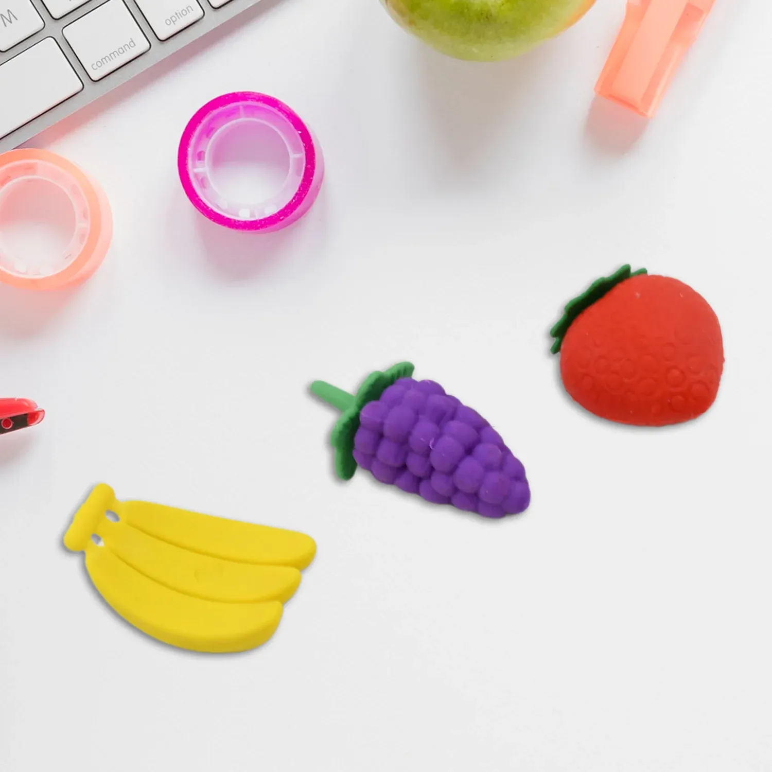 Kids Eraser Set – Fun 3D Food Novelty Erasers | Craftily - Detailed Feature View 9