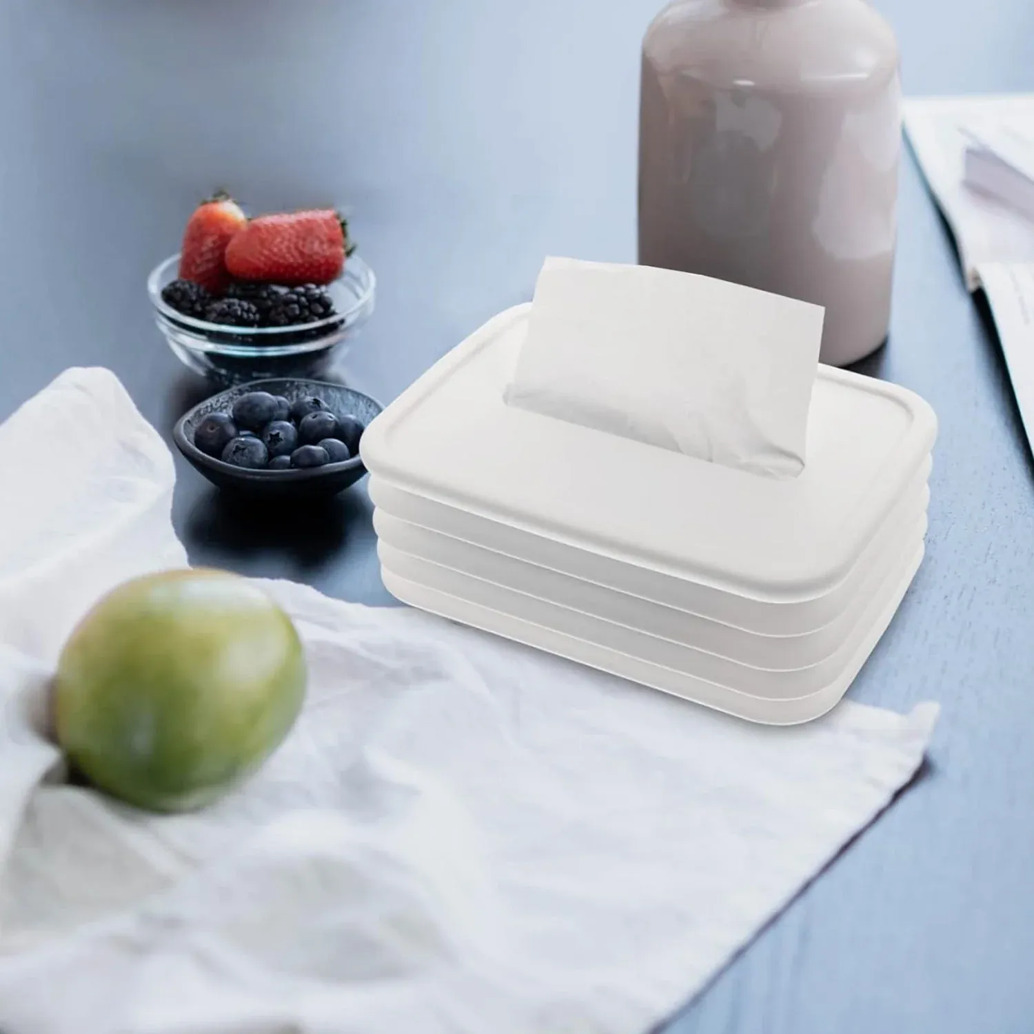 Silicone Tissue Holder – Foldable & Stylish for Home & Office - Detailed Feature View 4