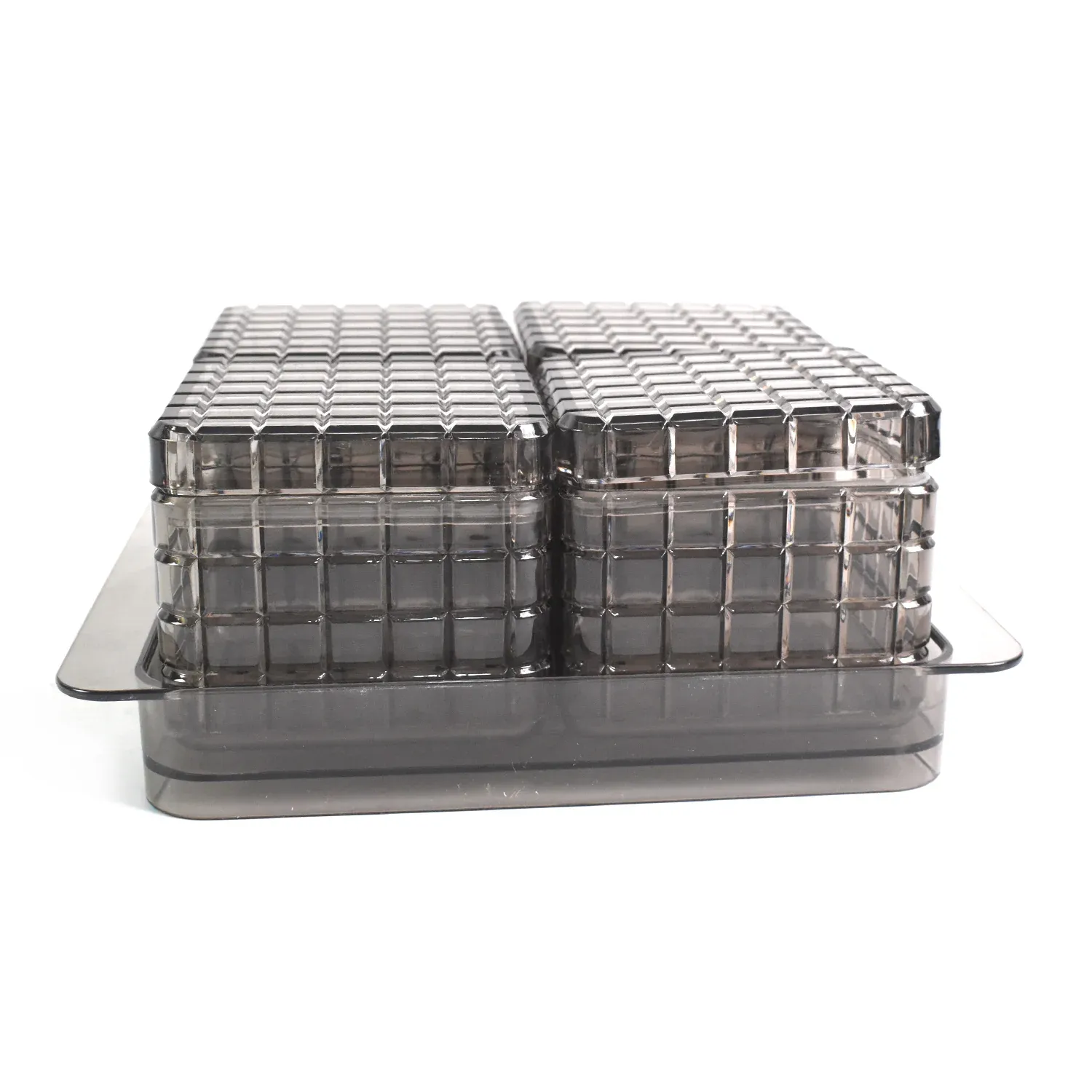 Dry Fruit Container Set – Acrylic 4-Piece Gift Tray | Ganesh - Detailed Feature View 4
