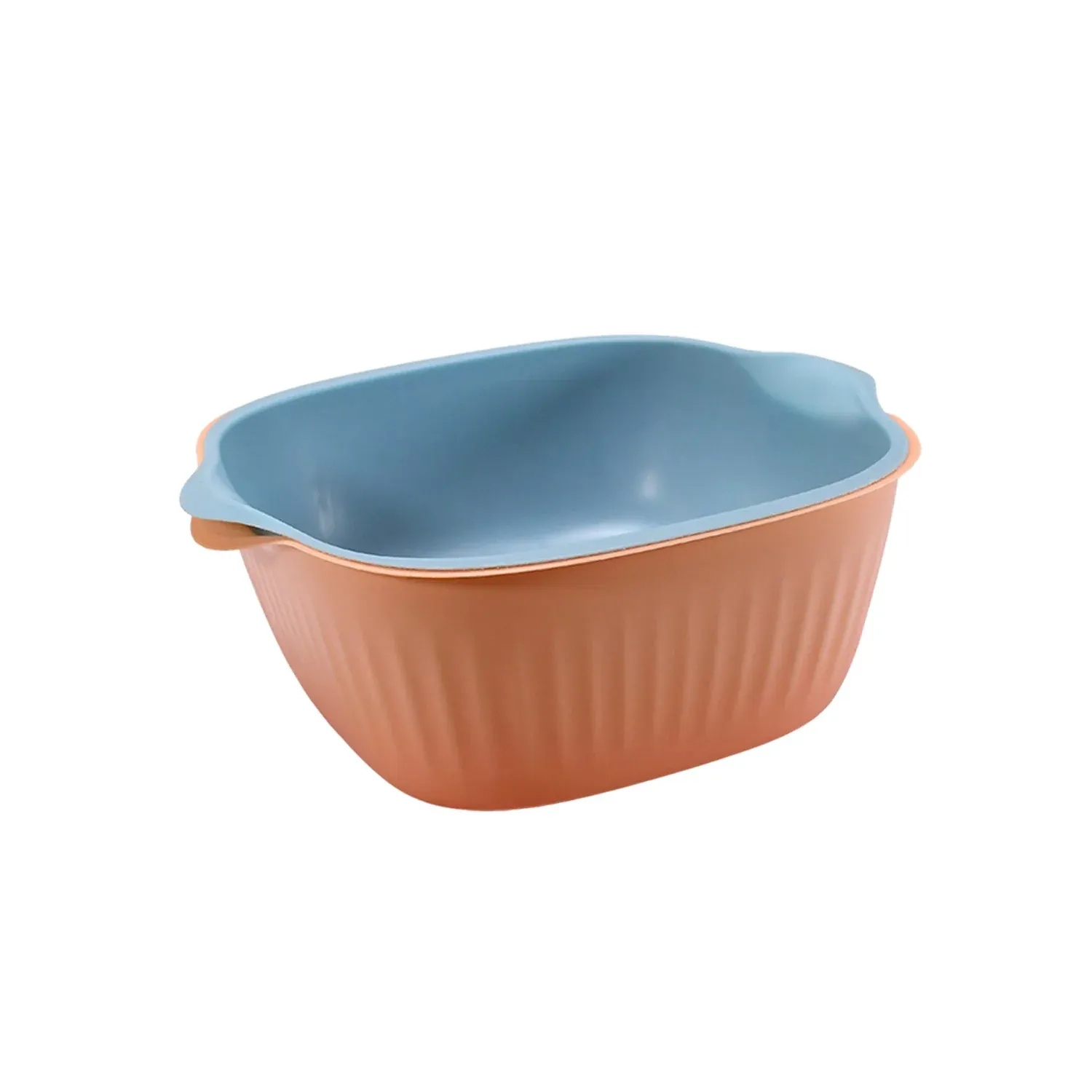 Washing Bowl & Strainer – Plastic Kitchen Basket Set | Vastate - Detailed Feature View 3