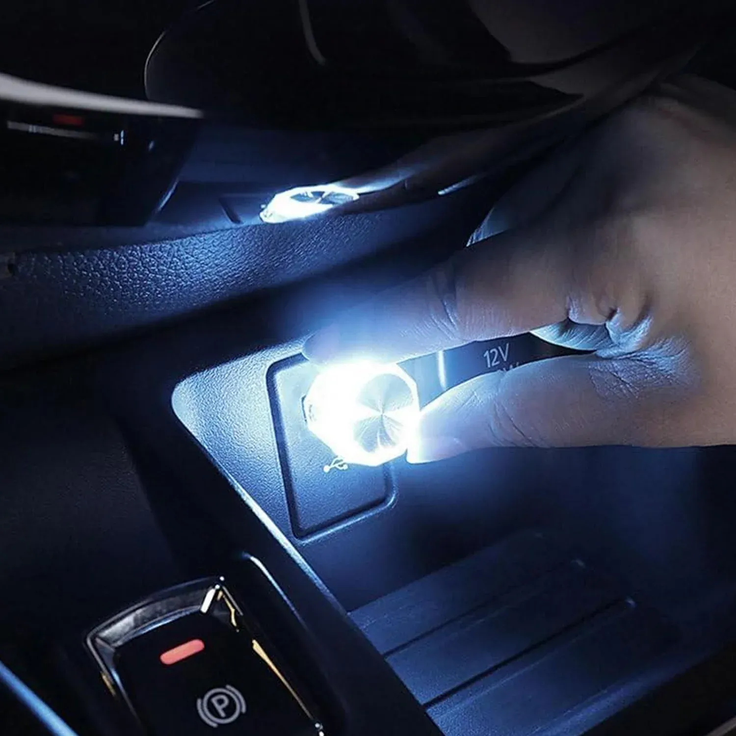 USB Car Interior Light – Diamond Shape LED Lamp - Detailed Feature View 4