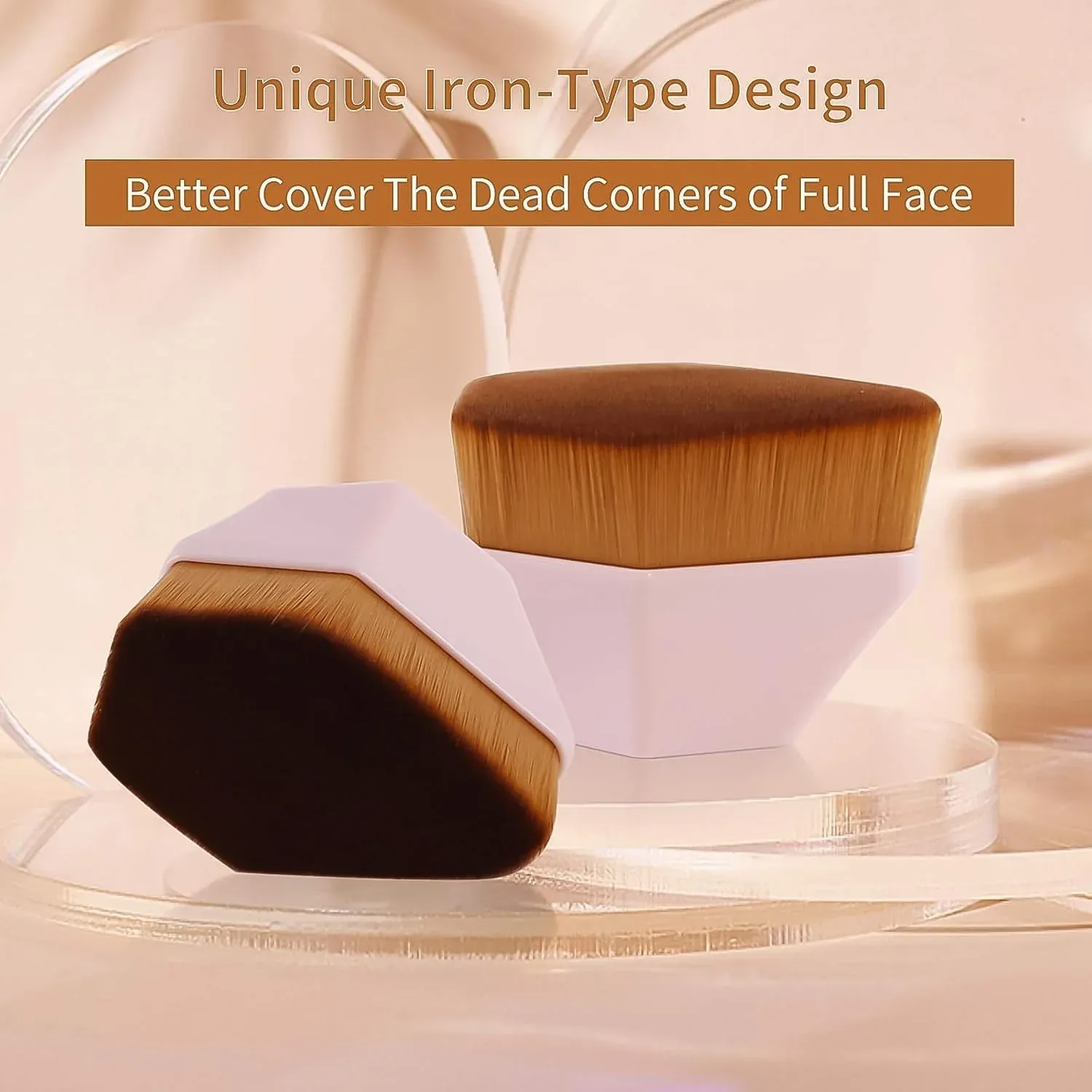 Foundation Makeup Brush – Soft Bristles & Portable Case | BeautyBare - Detailed Feature View 3