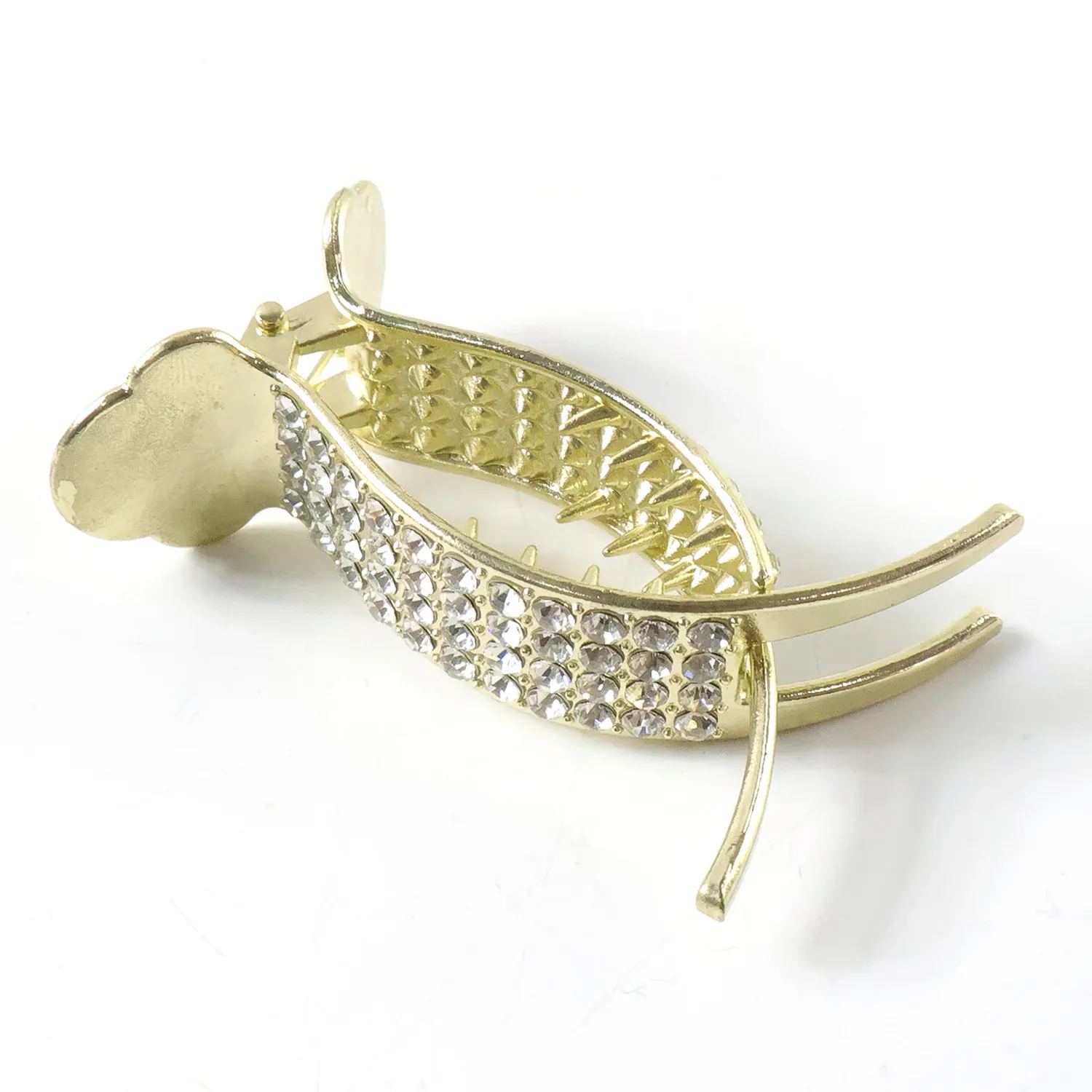 Hair Claw Clip – Strong Grip with Elegant Crystal Design - Detailed Feature View 3