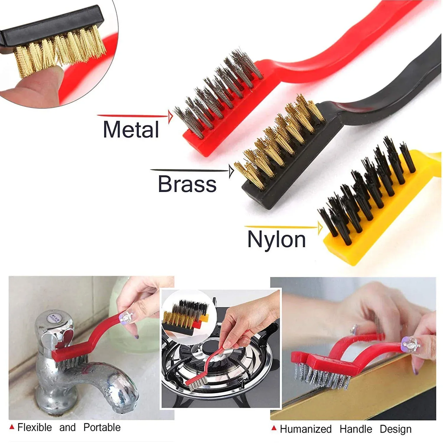 Mini Wire Brush Set – Multi-Material Cleaning | Velvet Wipe - Detailed Feature View 8