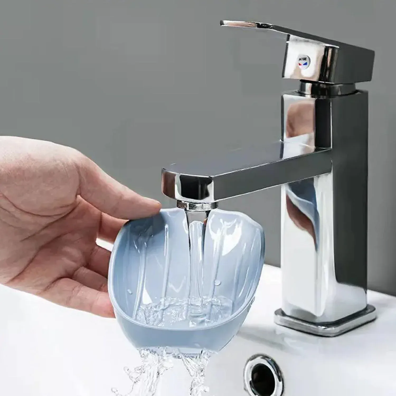 Self-Draining Soap Dish – Wall Mounted, No Drill | VelvetBubbles - Detailed Feature View 4