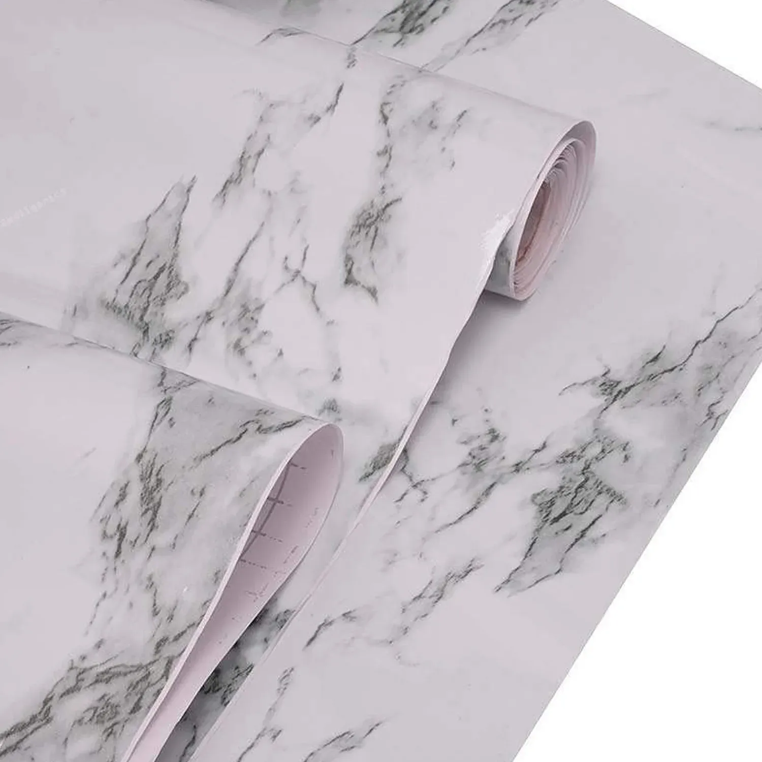 Marble Kitchen Wallpaper – Easy Peel & Stick Renovation 2m x 60cm - Detailed Feature View 2