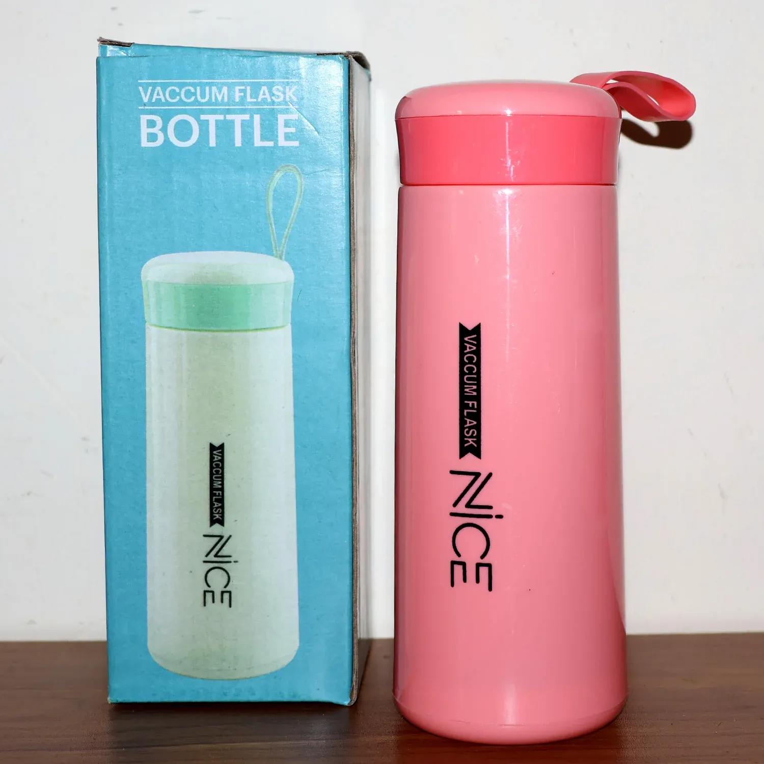 Plastic Water Bottle – Leak-Proof Pink 400ML Bottle with Strap - Detailed Feature View 6