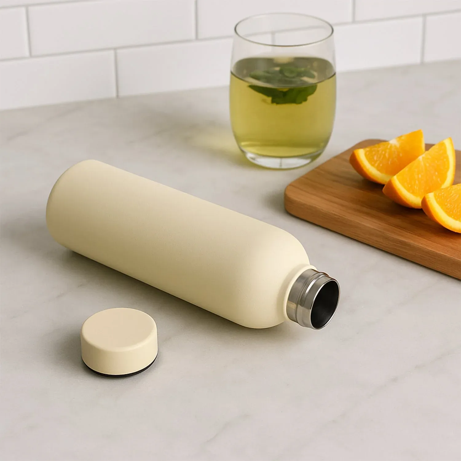 Stainless Steel Vacuum-Insulated Water Bottle – 500ml Hydration - Detailed Feature View 3
