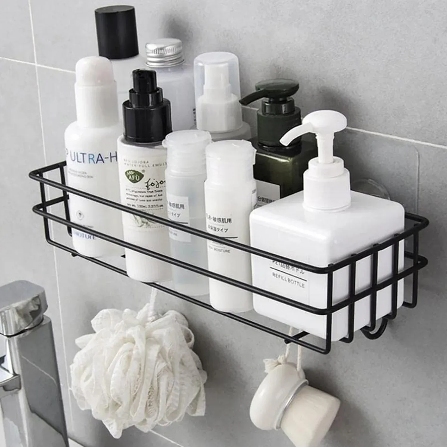 Shower Shelf Rack – Lightweight 3-in-1 Iron Organizer - Detailed Feature View 6