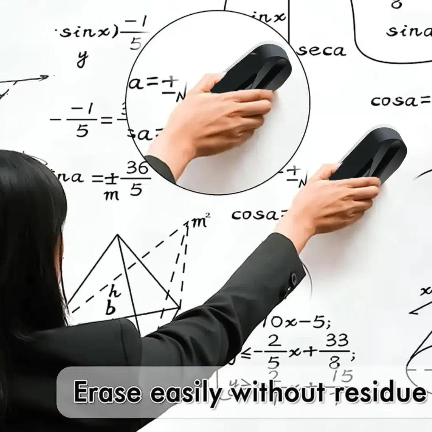 White Board Duster – Durable, Soft Felt for Easy Cleaning - Detailed Feature View 2