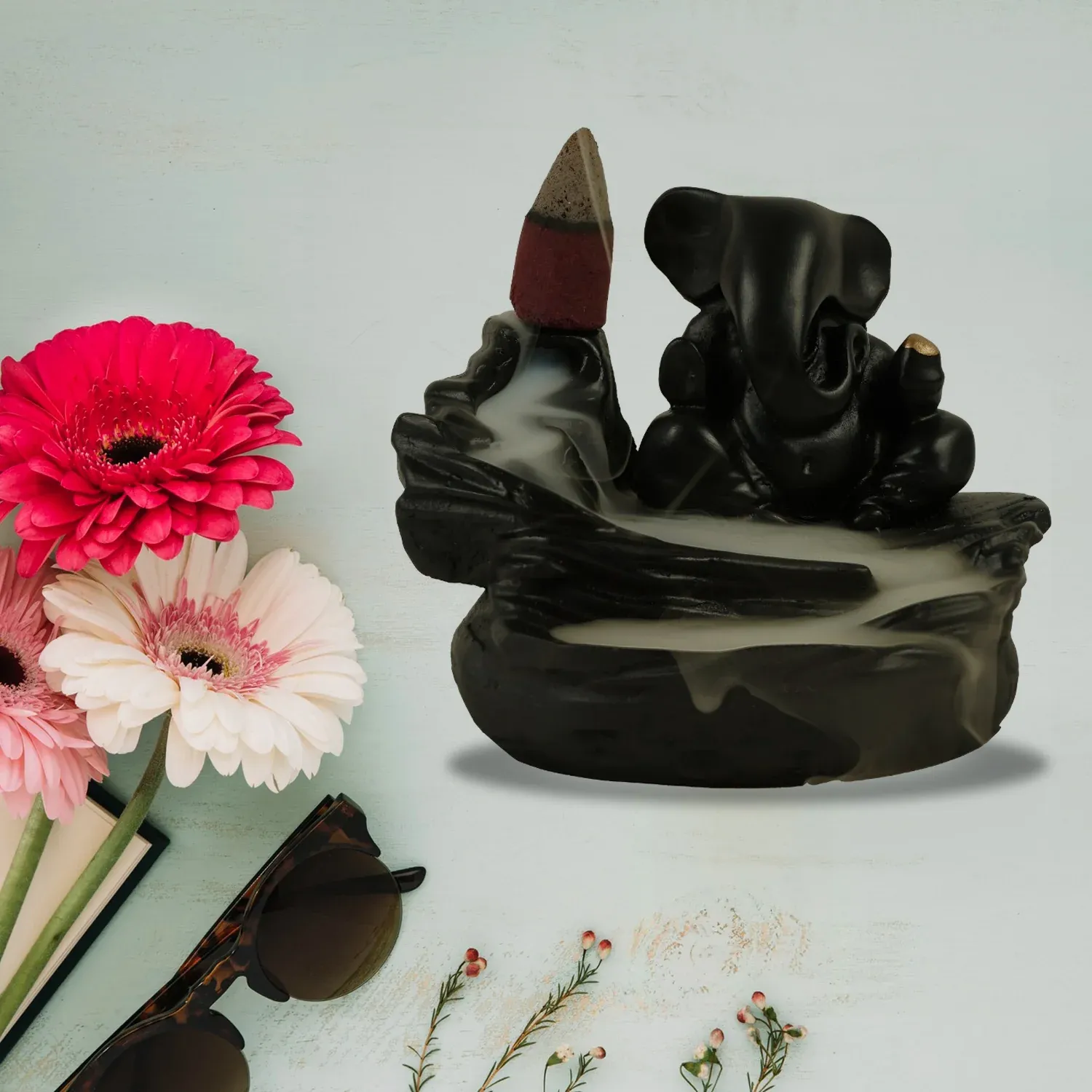Premium Smoke Fountain Ganesha Idol – Divine Home Decor | Giftoiza - Buy Online at Alikart