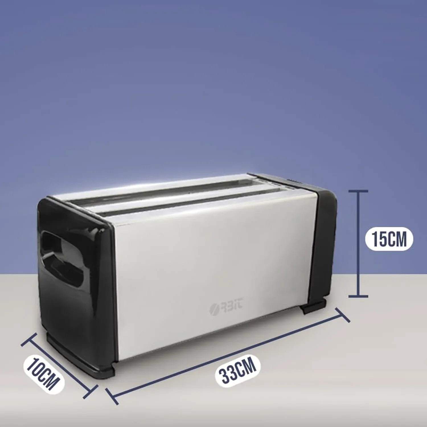 Pop-Up Toaster 1200W – 4-Slice Adjustable Browning Stainless Steel - Detailed Feature View 2