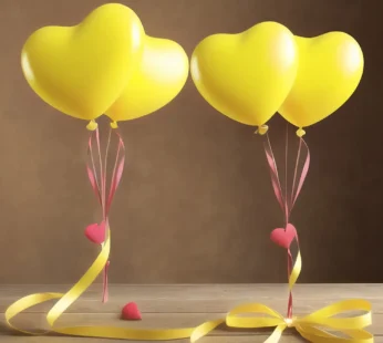 Heart Shaped Latex Balloons – Multicolor Party Pack | Play & Move