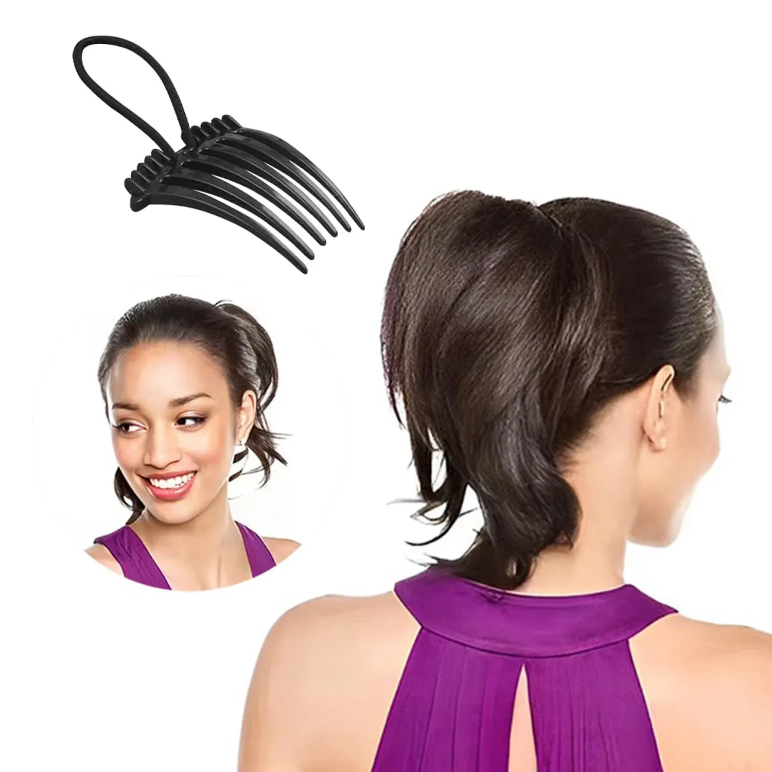 Volumizing Hair Bun Comb Clip – Easy Styling & Instant Volume - Detailed Feature View 6