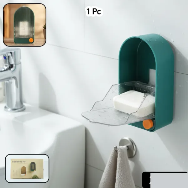Wall Mounted Soap Holder – Space-Saving & Draining Design