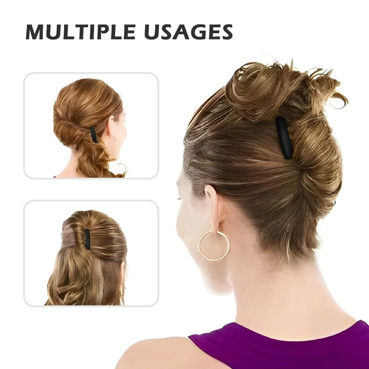 Volumizing Hair Bun Comb Clip – Easy Styling & Instant Volume - Detailed Feature View 8