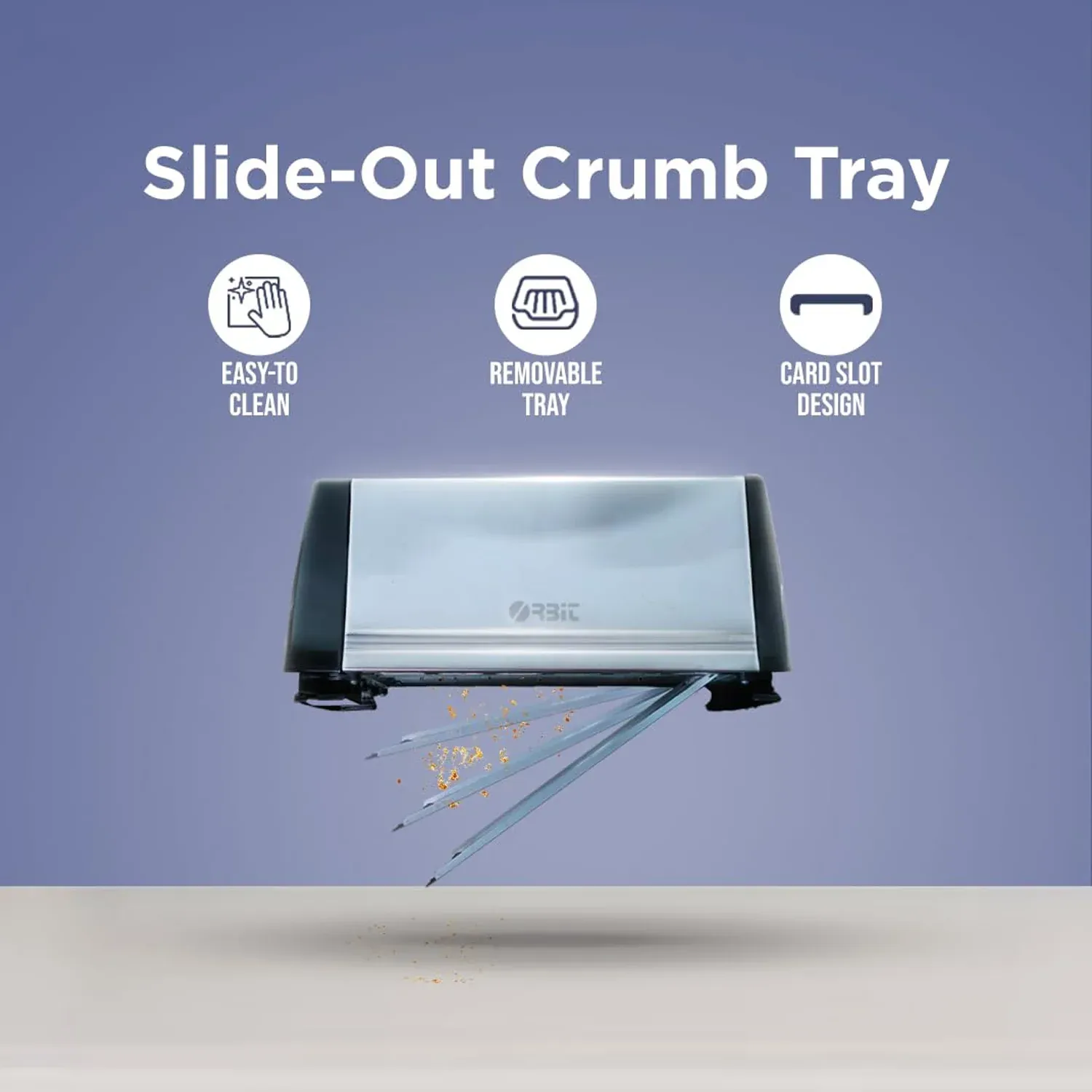 Pop-Up Toaster 1200W – 4-Slice Adjustable Browning Stainless Steel - Detailed Feature View 7
