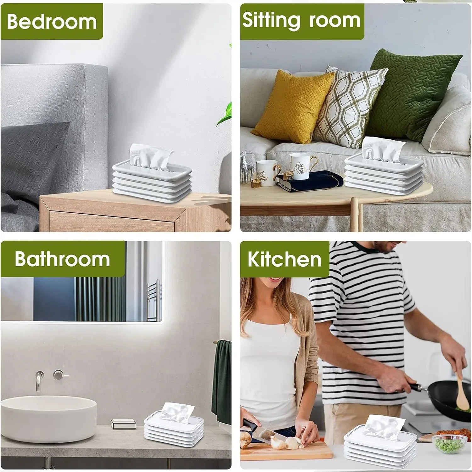 Silicone Tissue Holder – Foldable & Stylish for Home & Office - Detailed Feature View 6