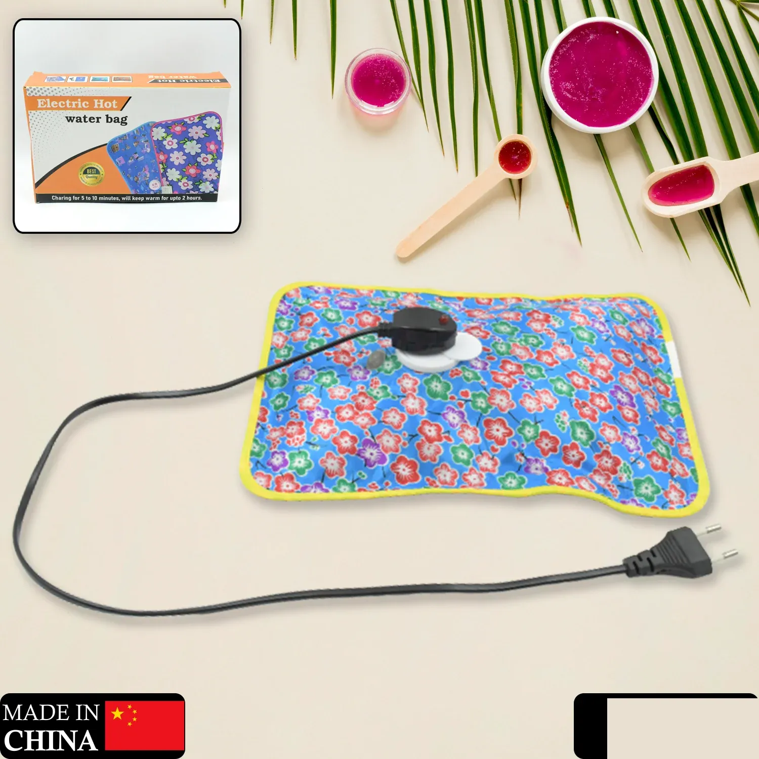 Electric Hot Water Bag – Pain Relief & Warmth | Velvet Wellness - Detailed Feature View 1
