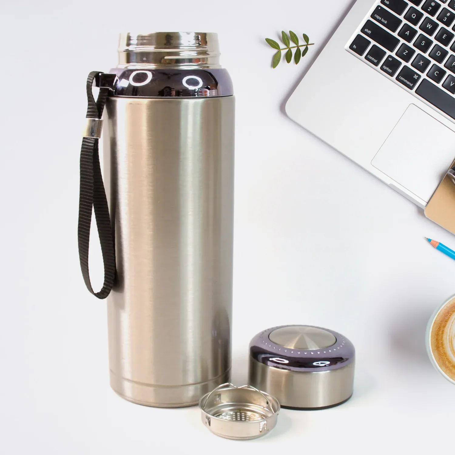 Gym Water Bottle 800ml Stainless Steel Insulated Leakproof Vacuum Flask (1 Pc) - Detailed Feature View 5