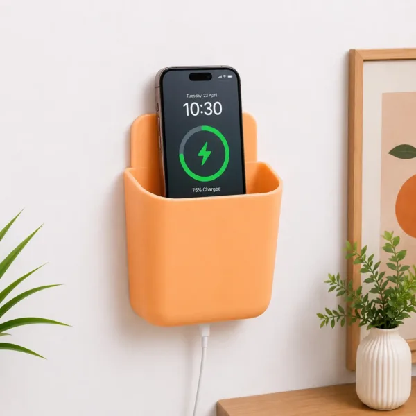 Wall Mounted Storage Pocket – Durable Plastic Organizer for Home