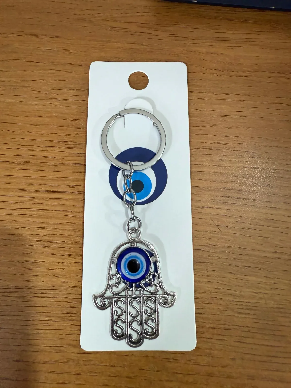 Hamsa Evil Eye Keychain – Durable Protection Charm for Keys & Bags - Detailed Feature View 4