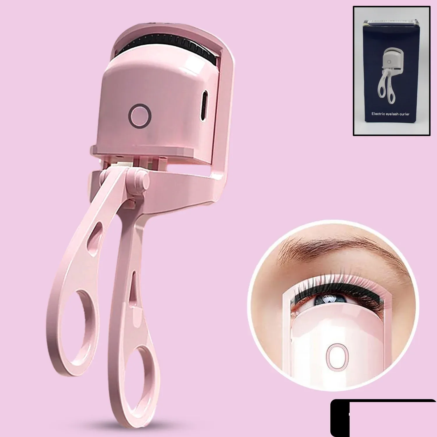 Electric Heated Eyelash Curler – USB Rechargeable | BeautyBare - Detailed Feature View 1