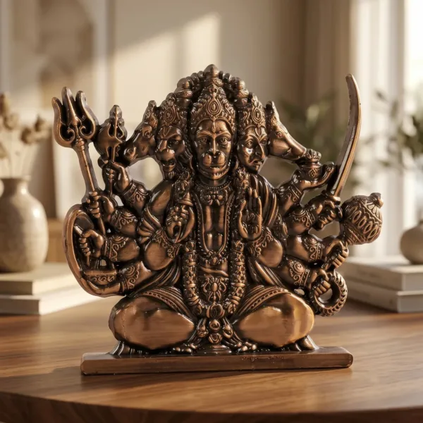 Panchmukhi Hanuman Idol for Home, Office & Car Dashboard Spiritual Decor