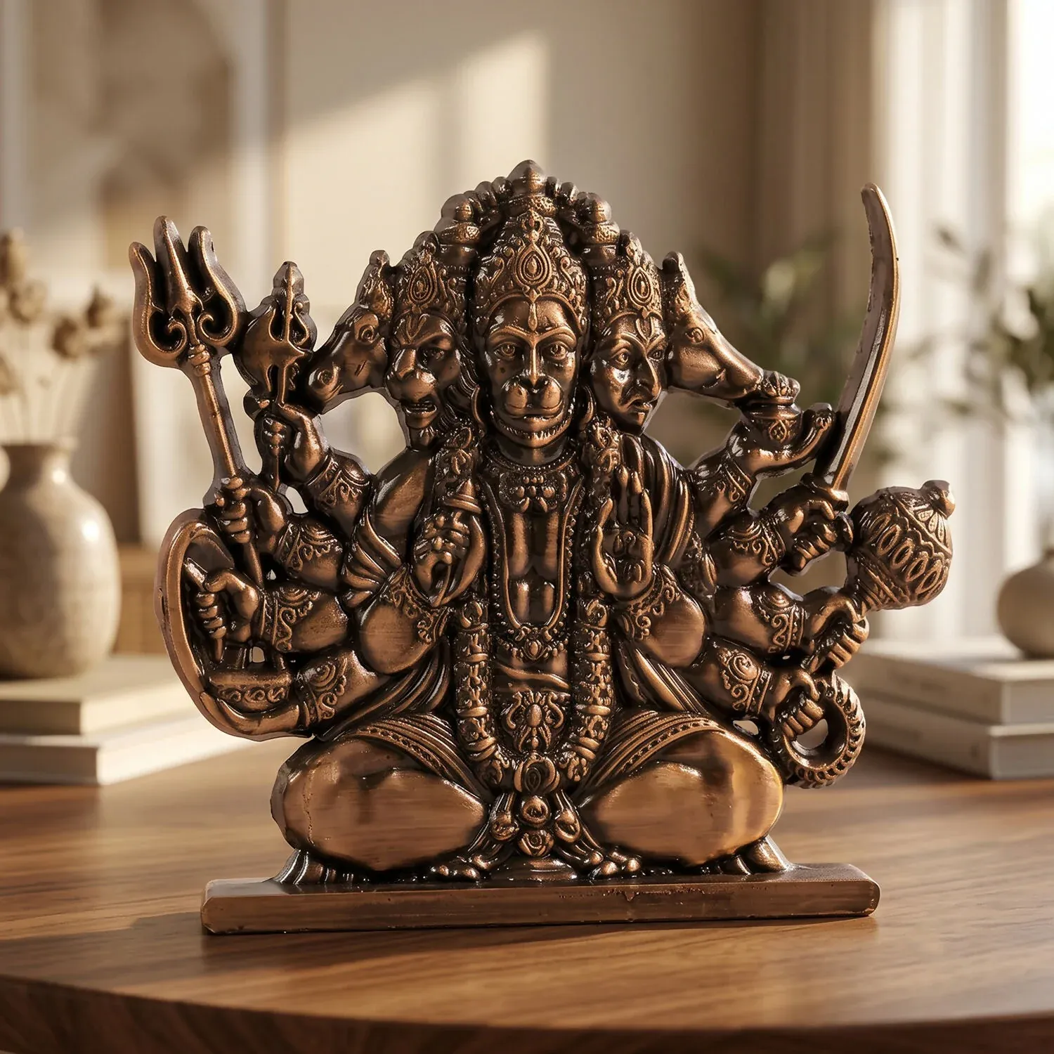 Premium Panchmukhi Hanuman Idol for Home, Office & Car Dashboard Spiritual Decor - Buy Online at Alikart