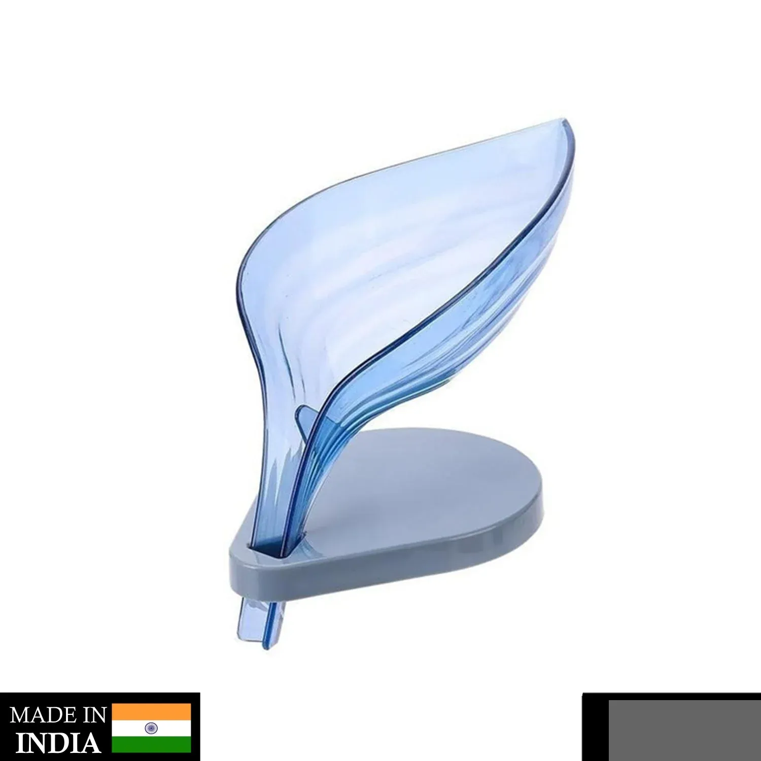 Self-Draining Soap Dish – Leaf Design Bathroom Holder | Velvet Wipe - Detailed Feature View 1