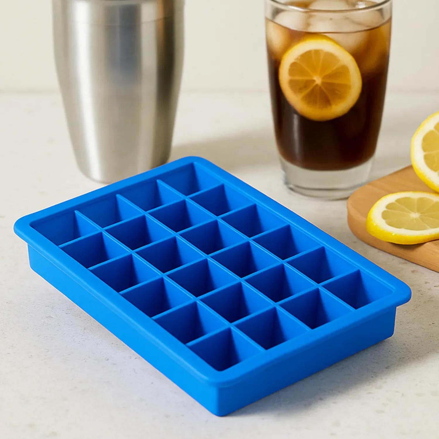 Premium Silicone Ice Cube Tray – 24-Cavity Flexible & Stackable | ChillPour - Buy Online at Alikart