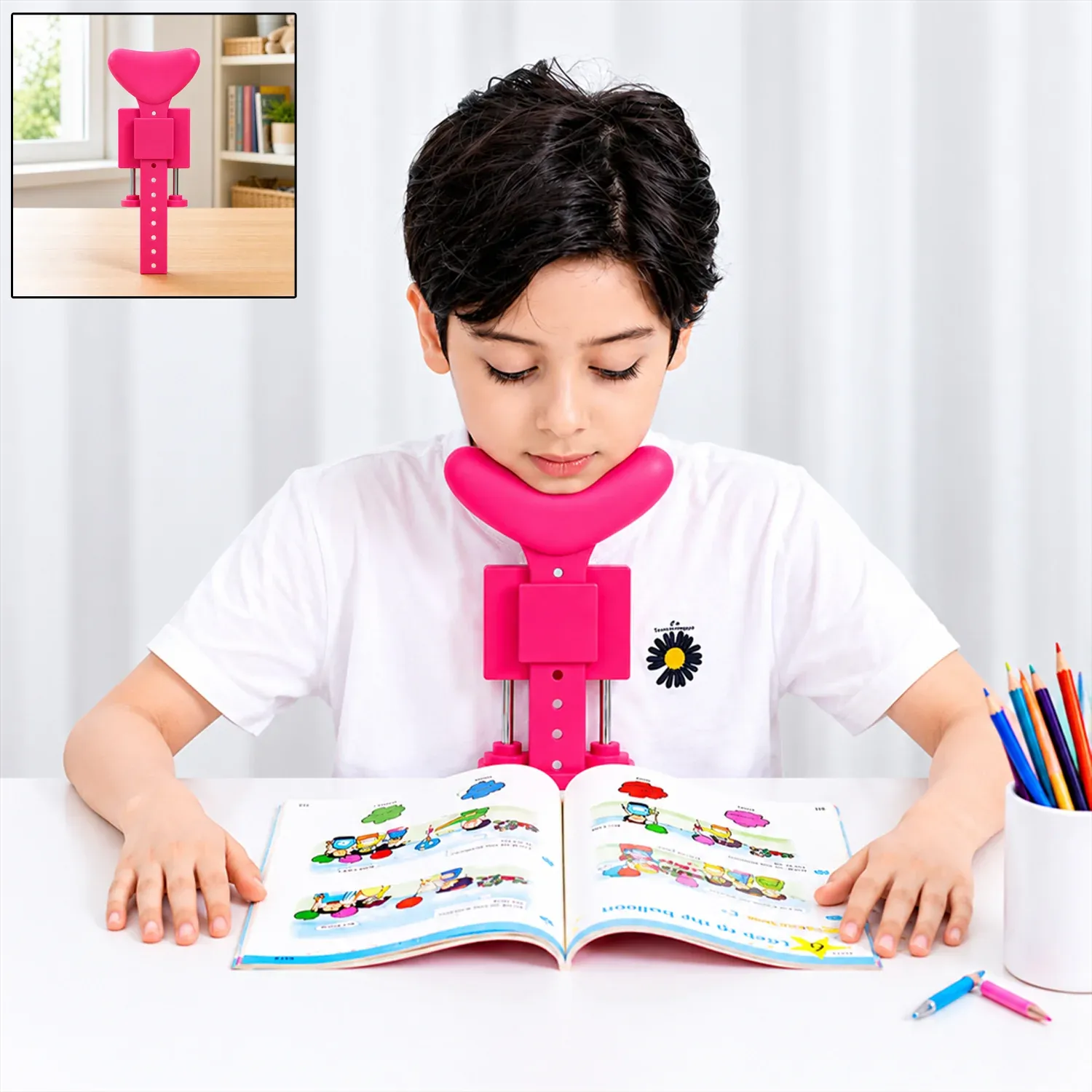 Premium Kids Posture Corrector – Adjustable Support for Reading & Writing | CookAura - Buy Online at Alikart