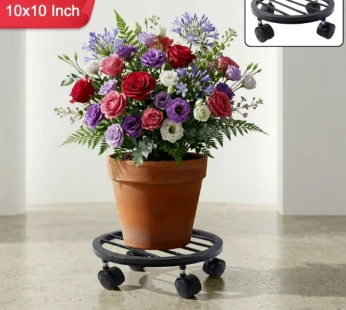 Heavy Duty Round Plant Pot Trolley – Effortless Movement for Your Plants
