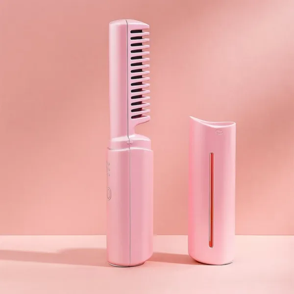 Rechargeable Mini Hair Straightener – Cordless Flat Iron | Calm & Curl