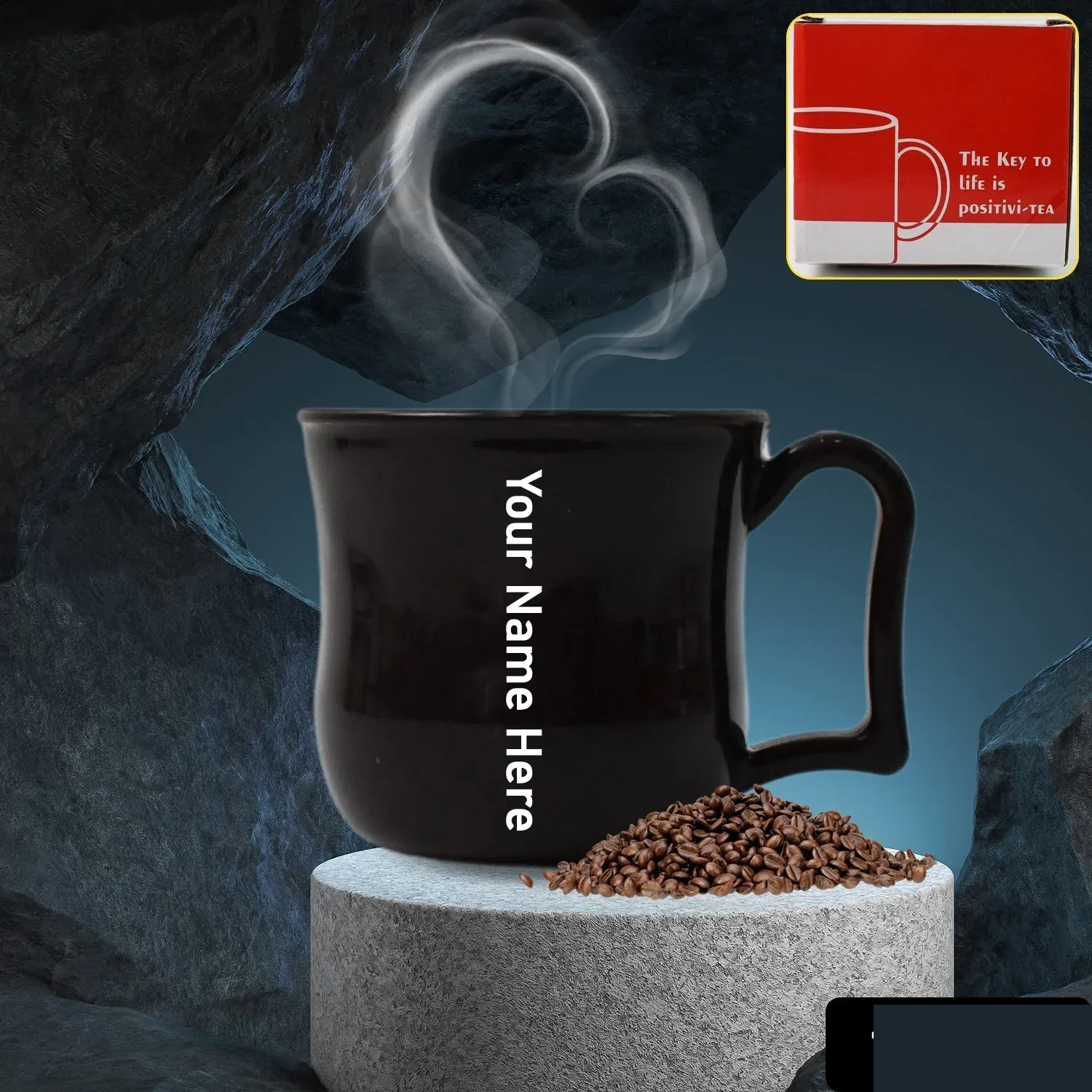Customized Plastic Mug – Unbreakable & Personalized | CustomSpot - Detailed Feature View 1