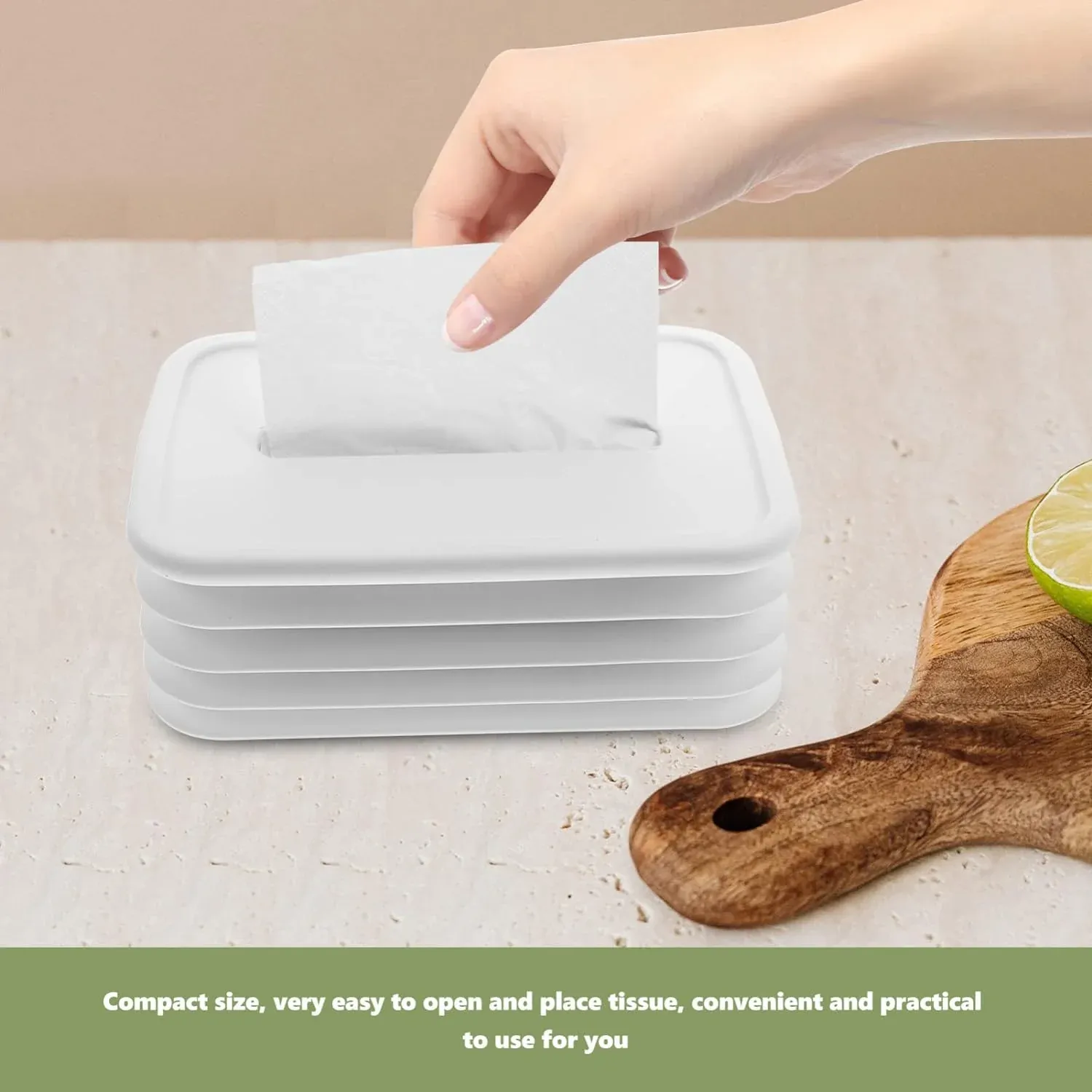 Silicone Tissue Holder – Foldable & Stylish for Home & Office - Detailed Feature View 9