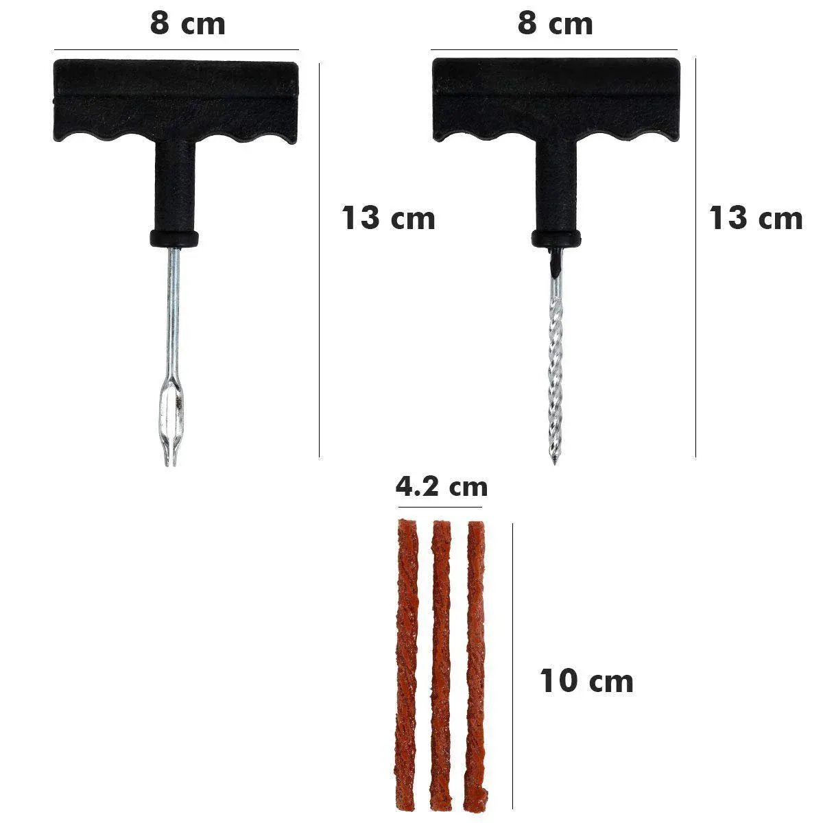 Tubeless Tyre Puncture Repair Kit – Complete Set for Cars & Bikes | RaceVault - Detailed Feature View 4