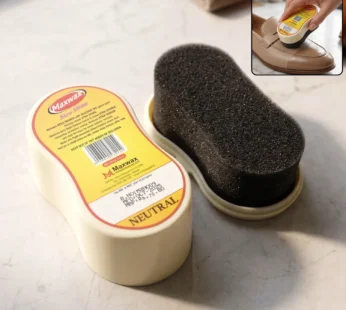 Maxwax Neutral Shoe Shiner – Compact Quick Shine & Care Solution