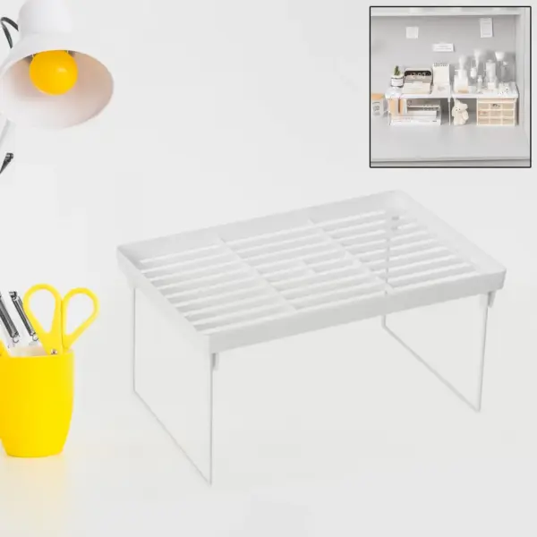 Plastic Organizer Storage Rack – Foldable & Rust-Proof Design