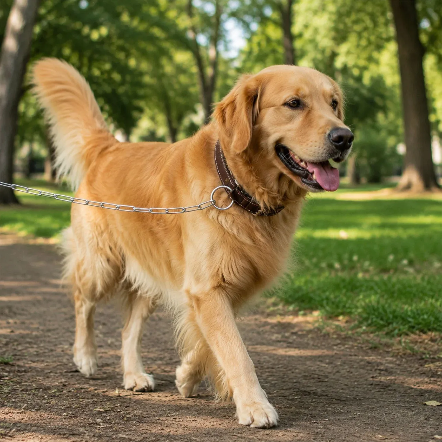 Premium Heavy Duty Dog Chain Leash – Durable 67-inch Pet Tether for Control - Buy Online at Alikart