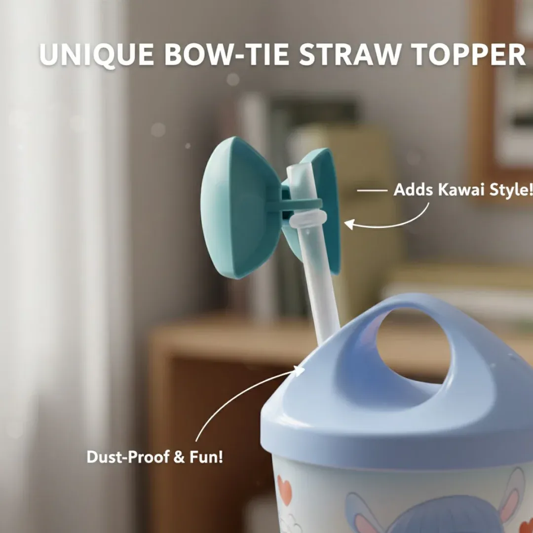 Unicorn Kids Water Bottle – Spill-Proof Straw & BPA-Free | TinyTrendy - Detailed Feature View 1