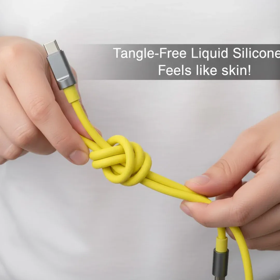 Type C Fast Charging Cable – with Light & 1m Durable | Indo Glow - Detailed Feature View 2