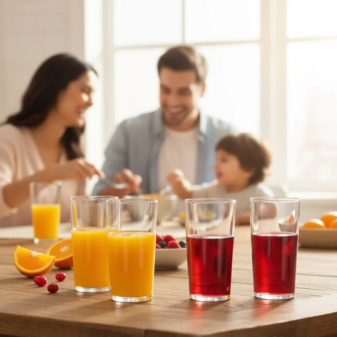 Plastic Glasses Set – Unbreakable Transparent 350ml (Set of 6) - Detailed Feature View 6