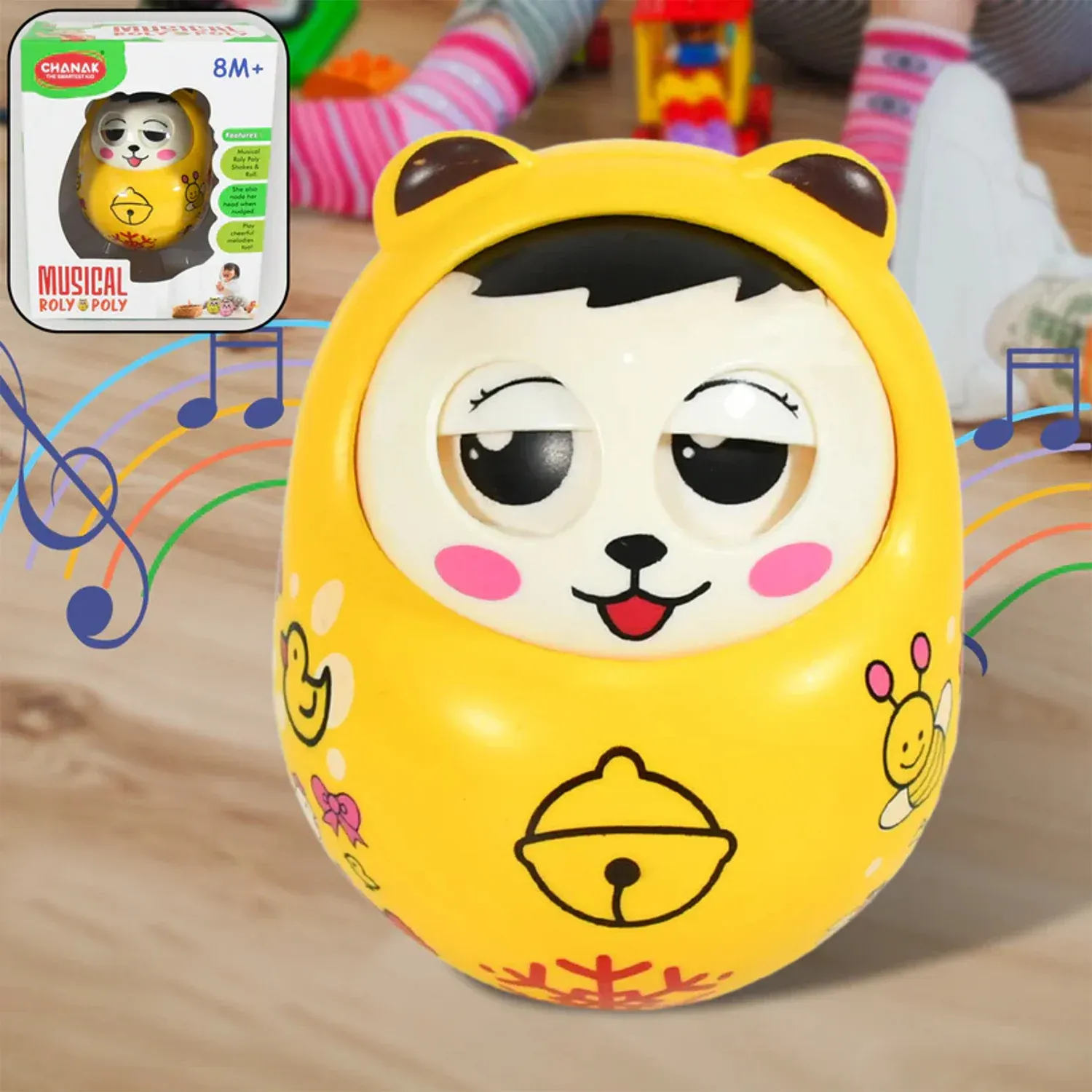 Premium Musical Roly Poly Toy – Wobbling Doll for Babies | Aditi - Buy Online at Alikart